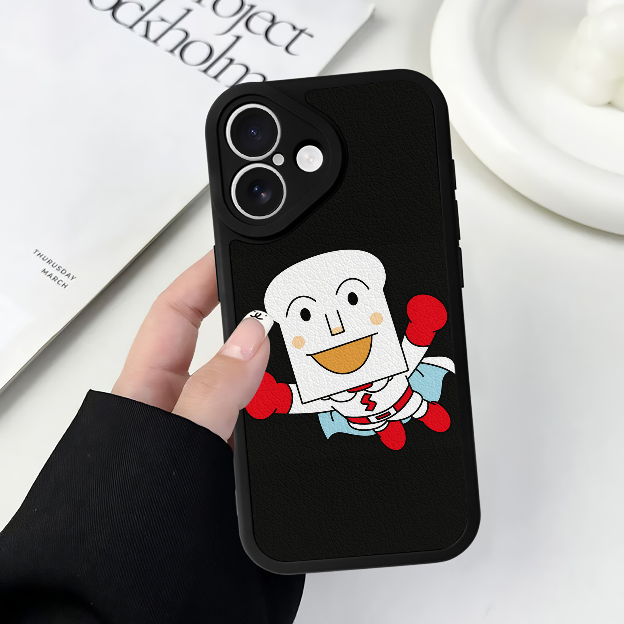 （画像用） アンパンマン Anpanman 【iPhone 16シリーズ対応】シリコンスマホケース（レザー調） 材質：シリコン